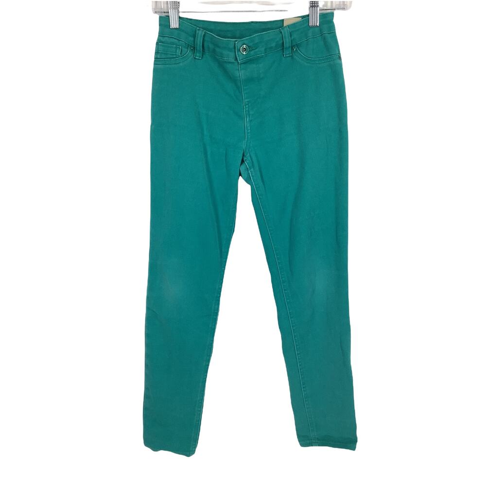 Forever Orchid Girl's Teal Blue Skinny Jeggings Jeans Youth Size Large 14/16